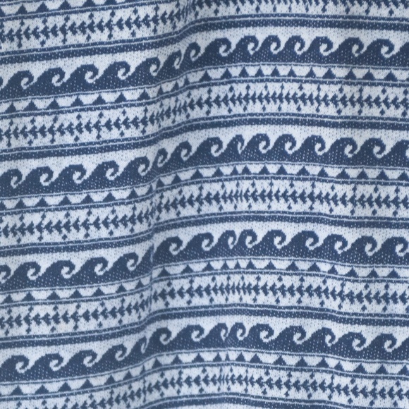 Roxy Blue Wave Print Open Side Cotton Romper - Picture 10 of 12